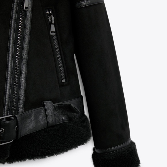 ZARA DOUBLE-FACED JACKET XS - Picture 6 of 7